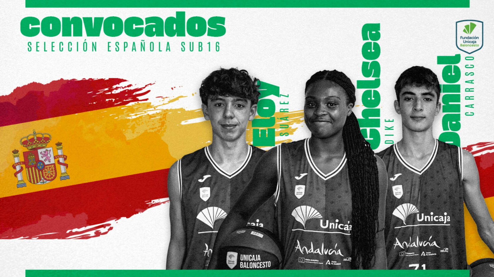 Unicaja Andalucía, present in the Spanish Under-16 Team