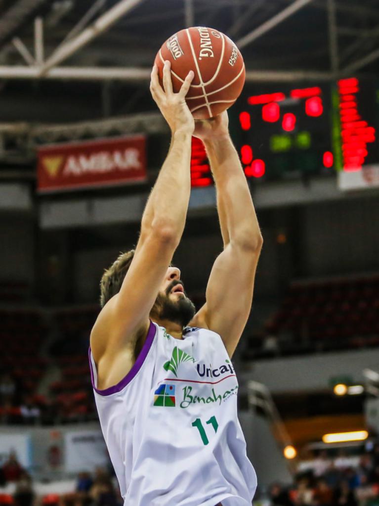 Dani Díez en una acción de tiro