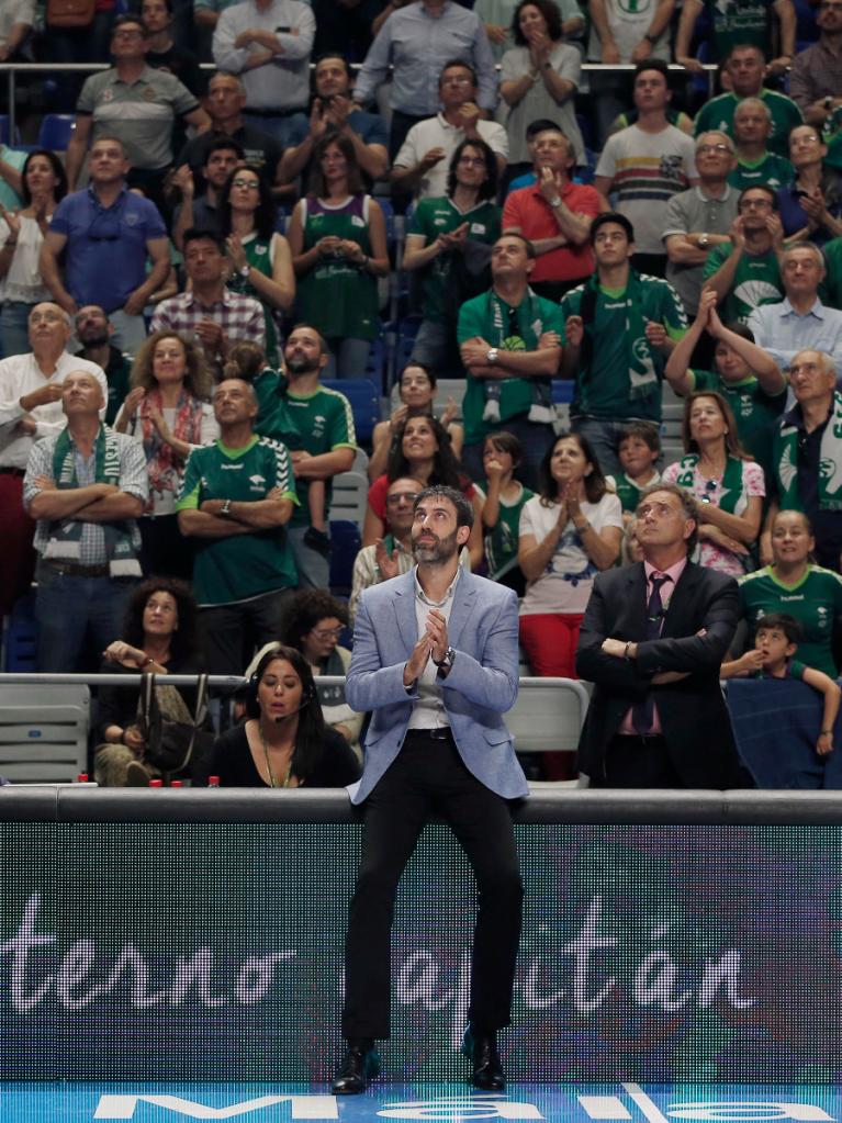 Berni Rodríguez, durante la retirada de su camiseta