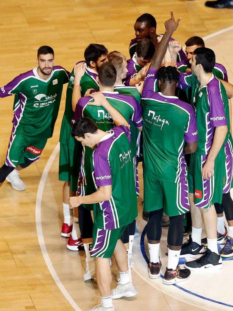 El Unicaja antes de un partido