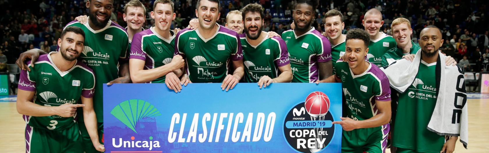 Unicaja, clasificado matemáticamente para la Copa del Rey