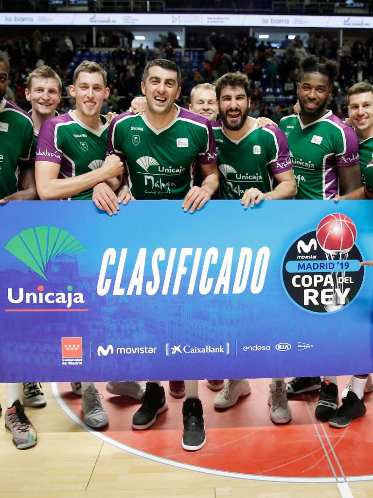 Unicaja, clasificado matemáticamente para la Copa del Rey