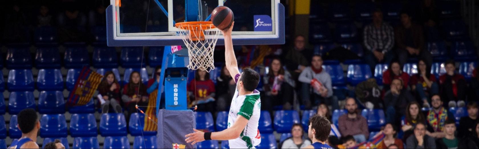 Giorgi Shermadini anota frente al Barça Lassa.