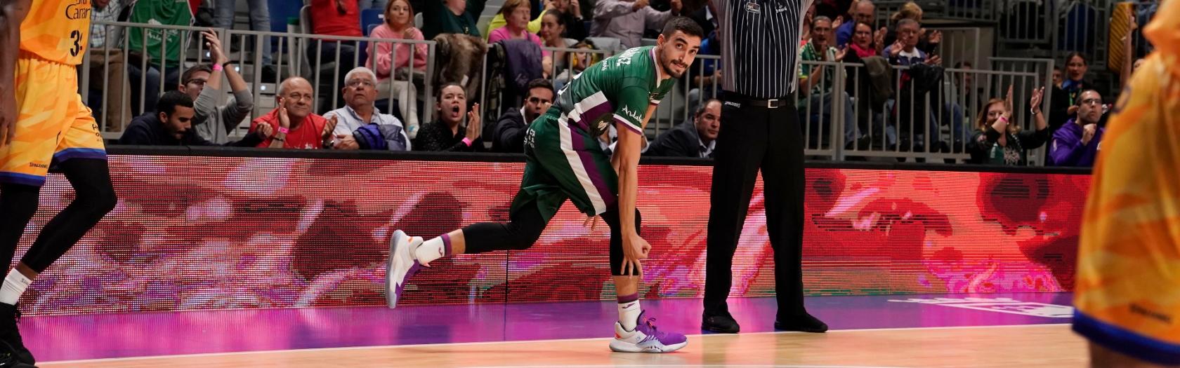 Jaime Fernández celebra un triple