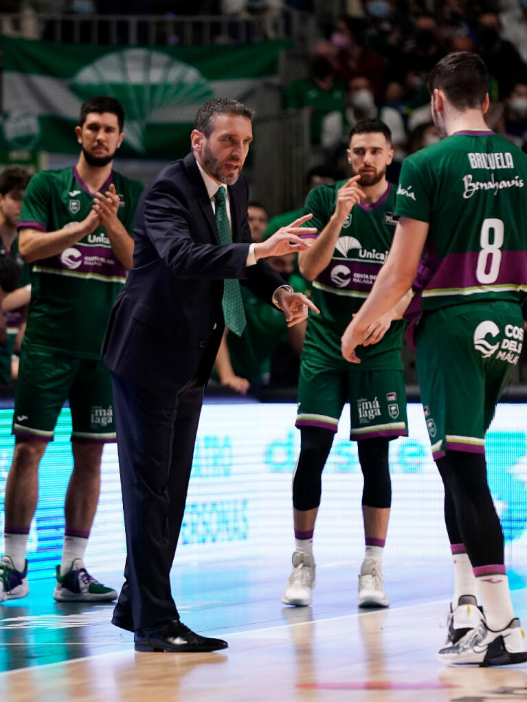 Ibon Navarro ha debutado hoy en el banquillo del Unicaja