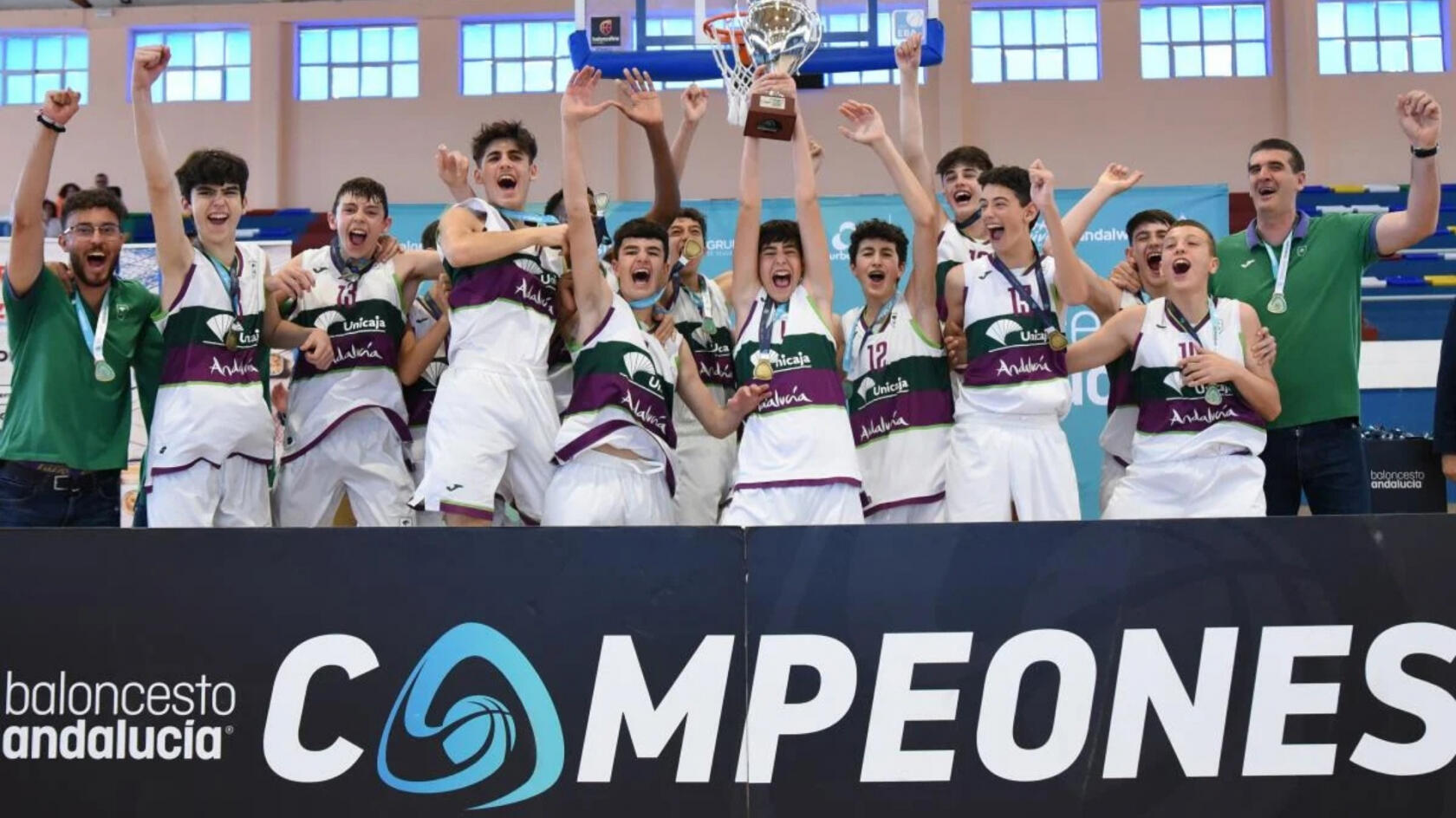 Unicaja Andalucía, U13 masculine champions of Andalucía 