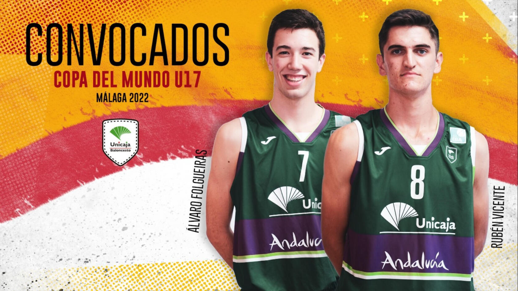 Rubén Vicente and Álvaro Folgueiras will play with U17 National Team in the World Cup