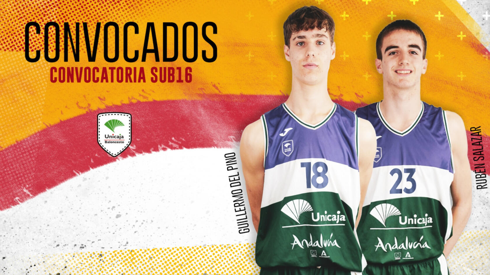 Guillermo del Pino and Rubén Salazar, summoned by the Spanish Under-16 Team