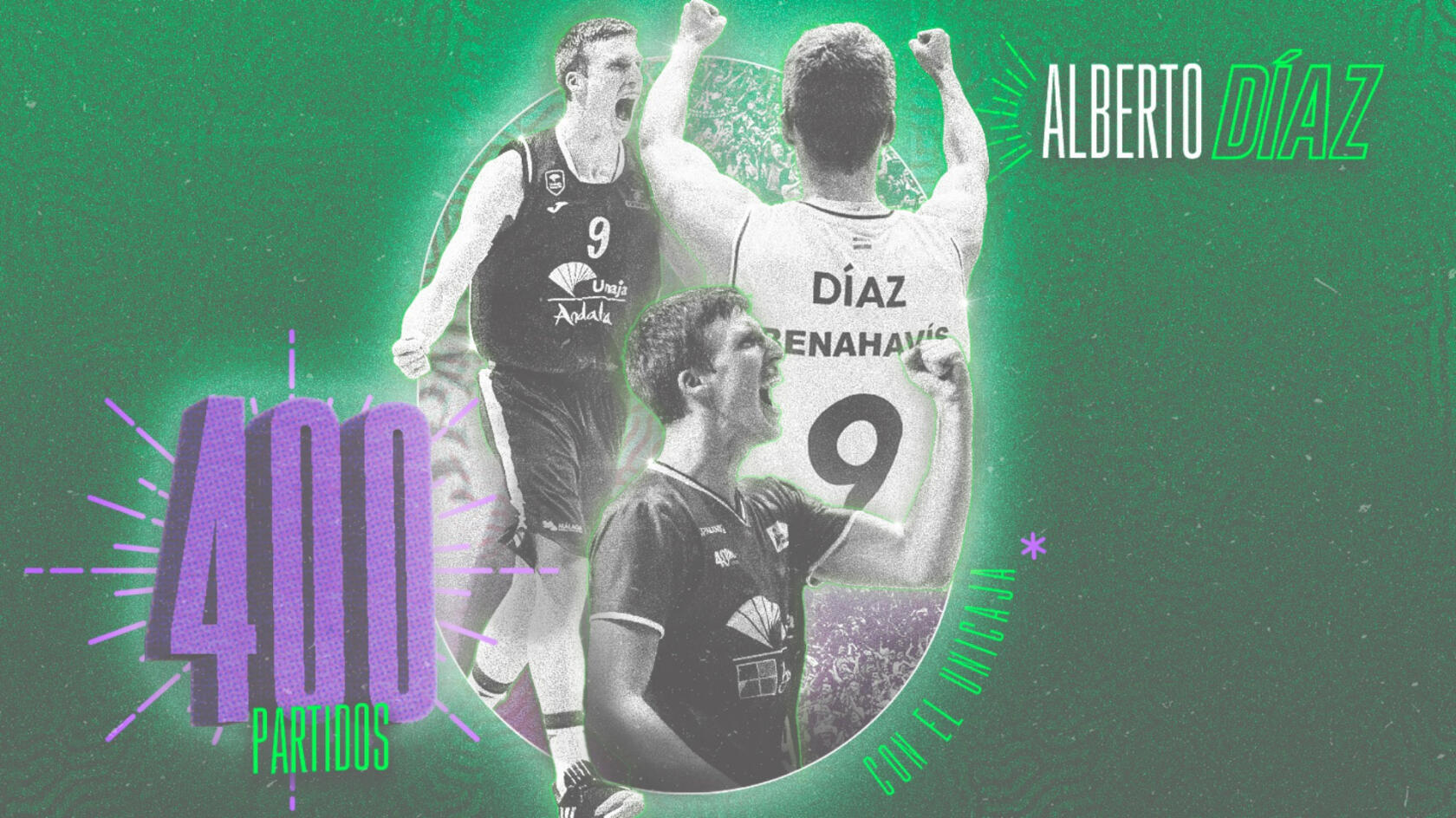 Alberto Díaz, 400 partidos con el Unicaja