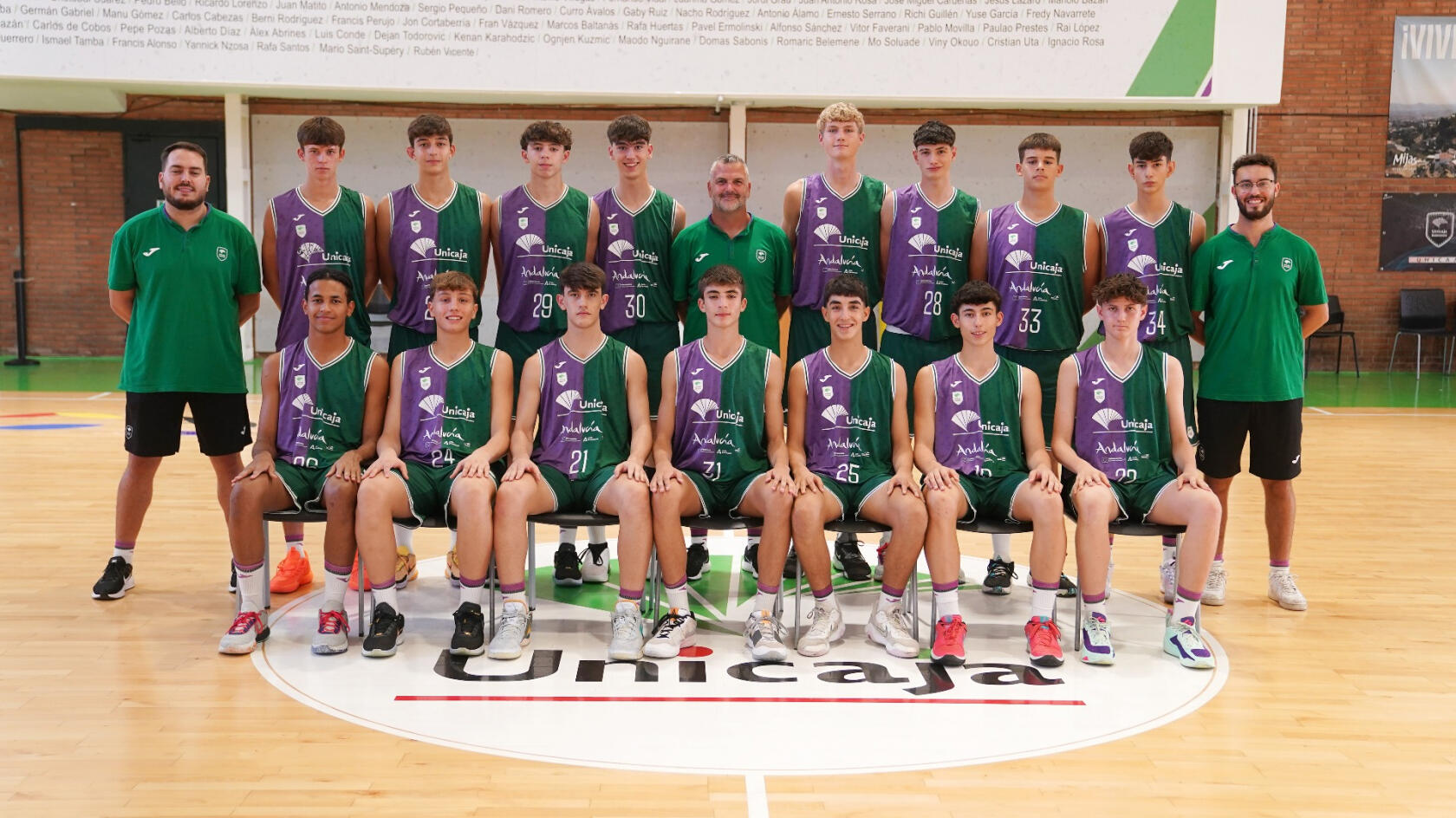 U16 Unicaja Andalucía male team, heading to the Andalusian Championship