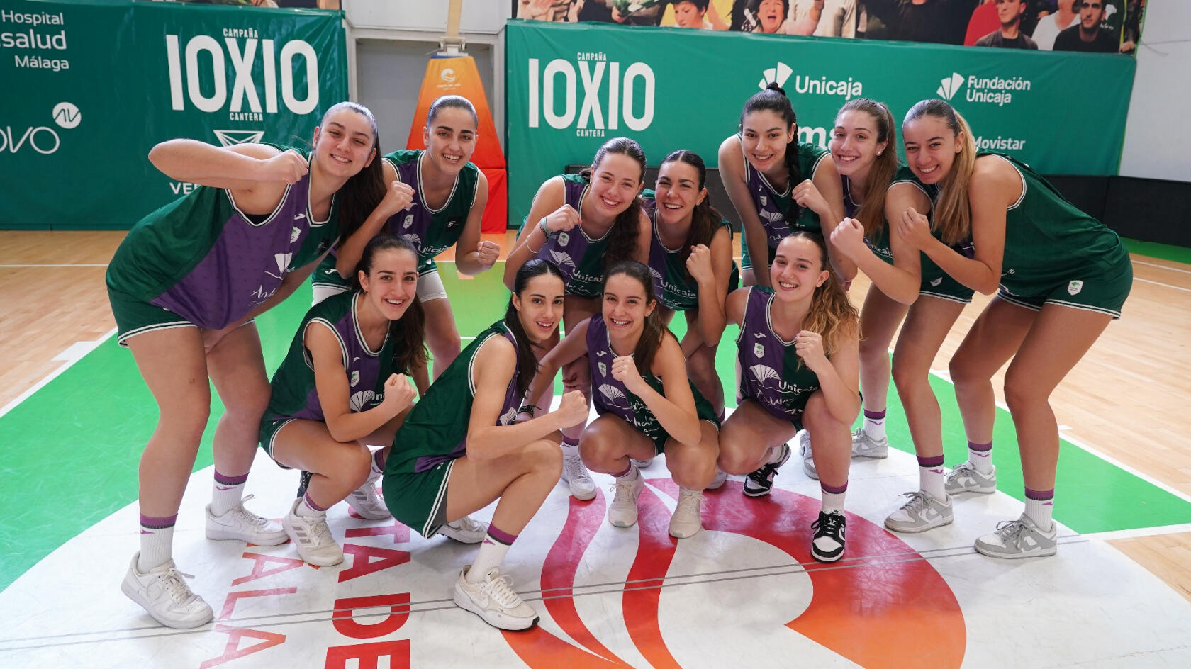U18 Unicaja Andalucía male and female teams, in the Spanish Championships
