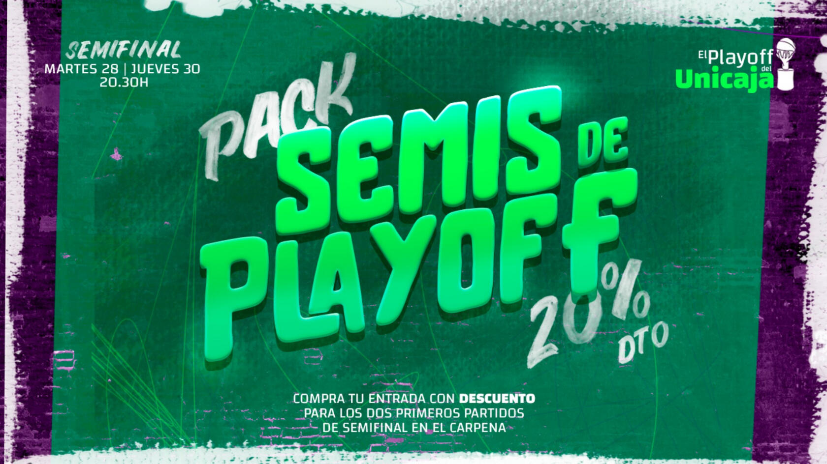 The ticket pack for the Playoff semifinals is now on sale with a 20% discount!