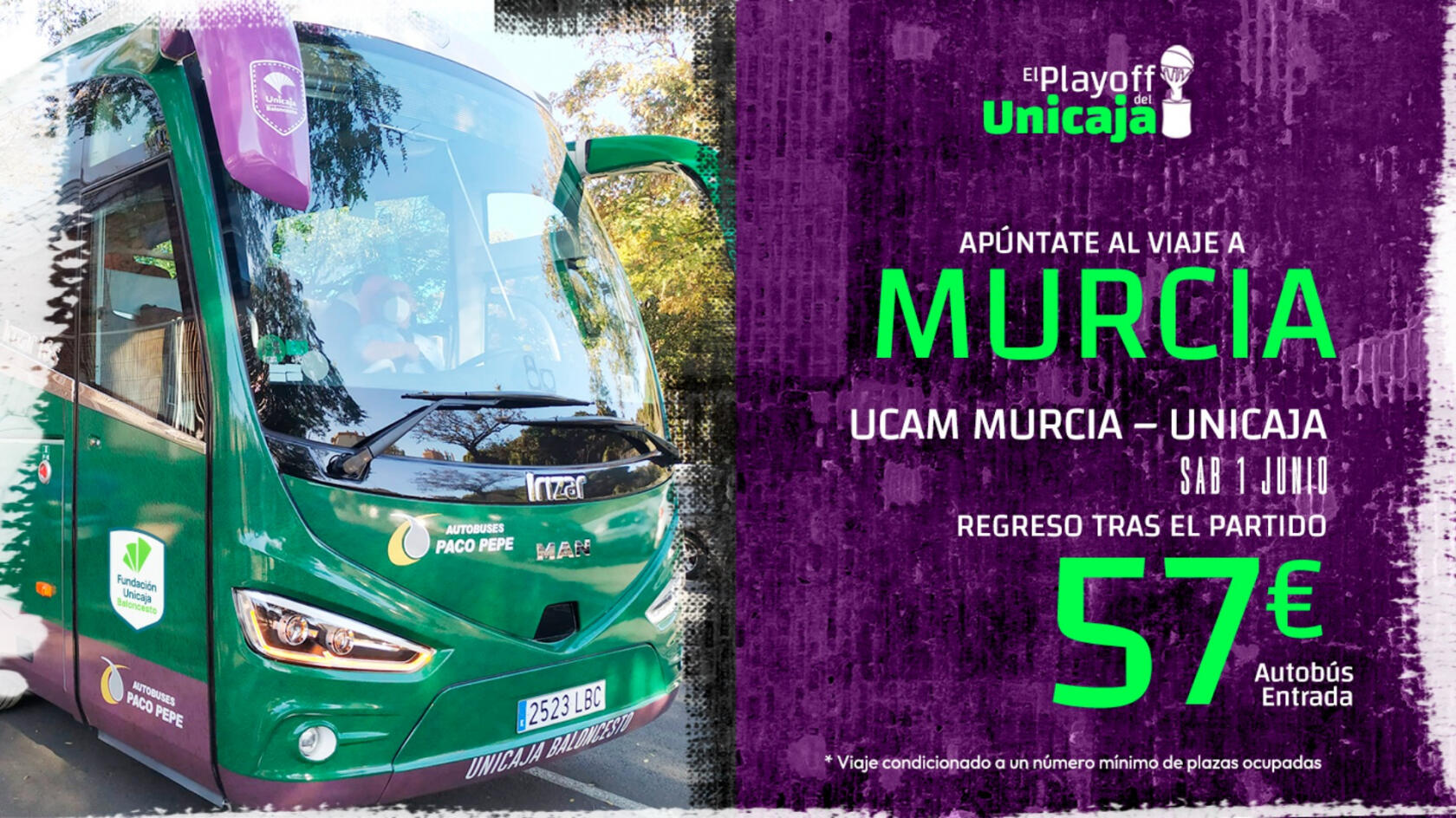 ¡Ven a Murcia a apoyar al Unicaja en semifinales!