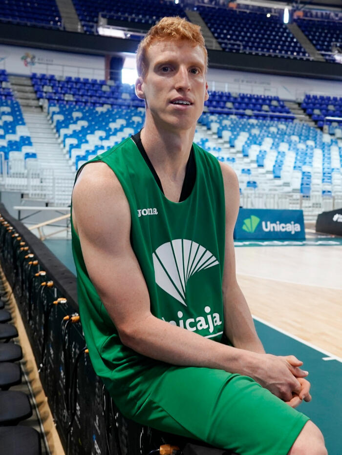 Alberto Díaz antes de la entrevista