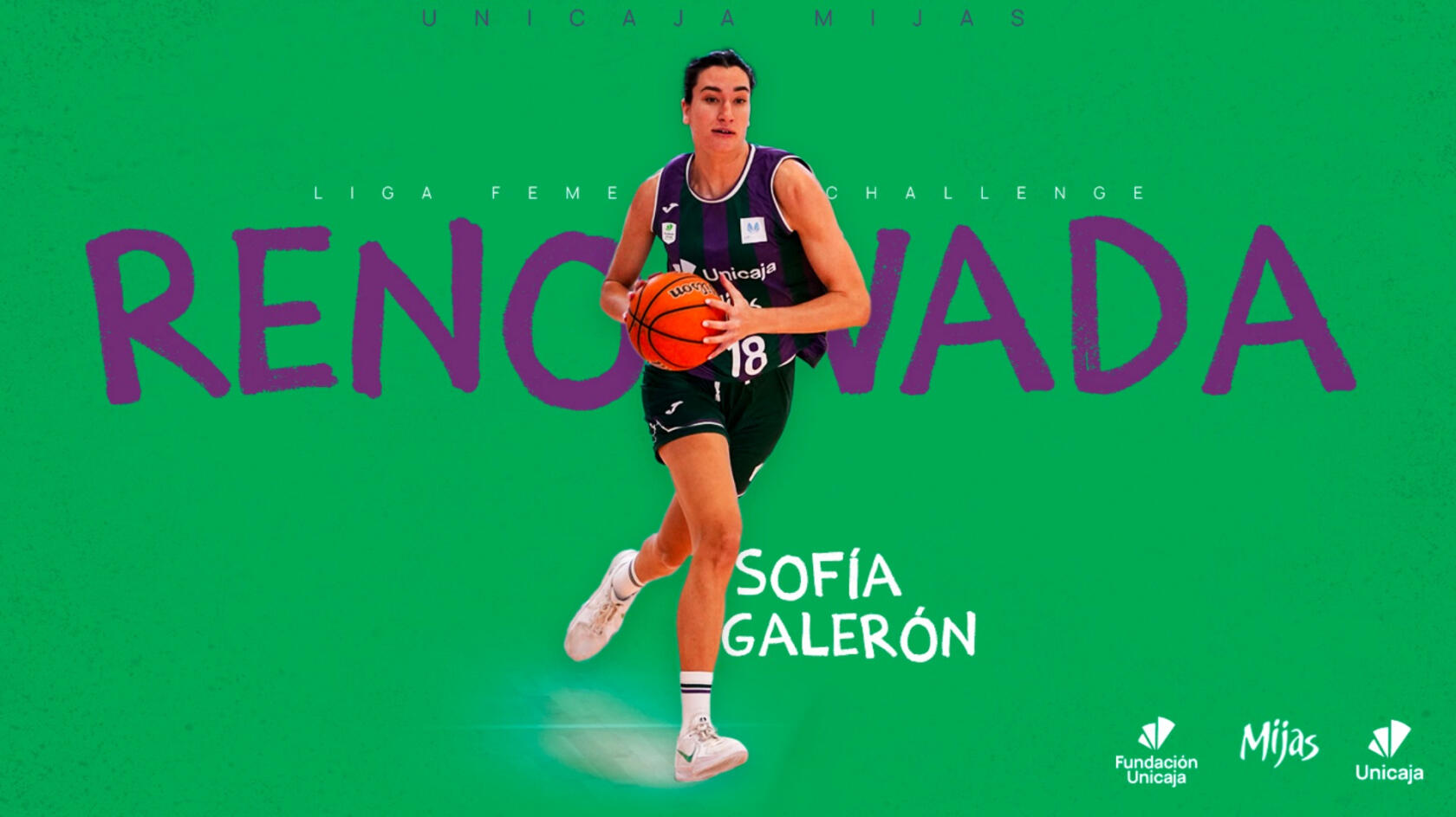 Sofía Galerón, another year at Unicaja Mijas