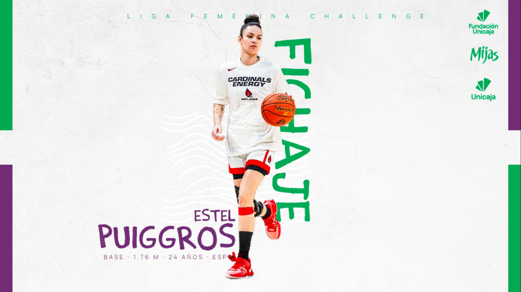 Estel Puiggros, Unicaja Mijas' first signing
