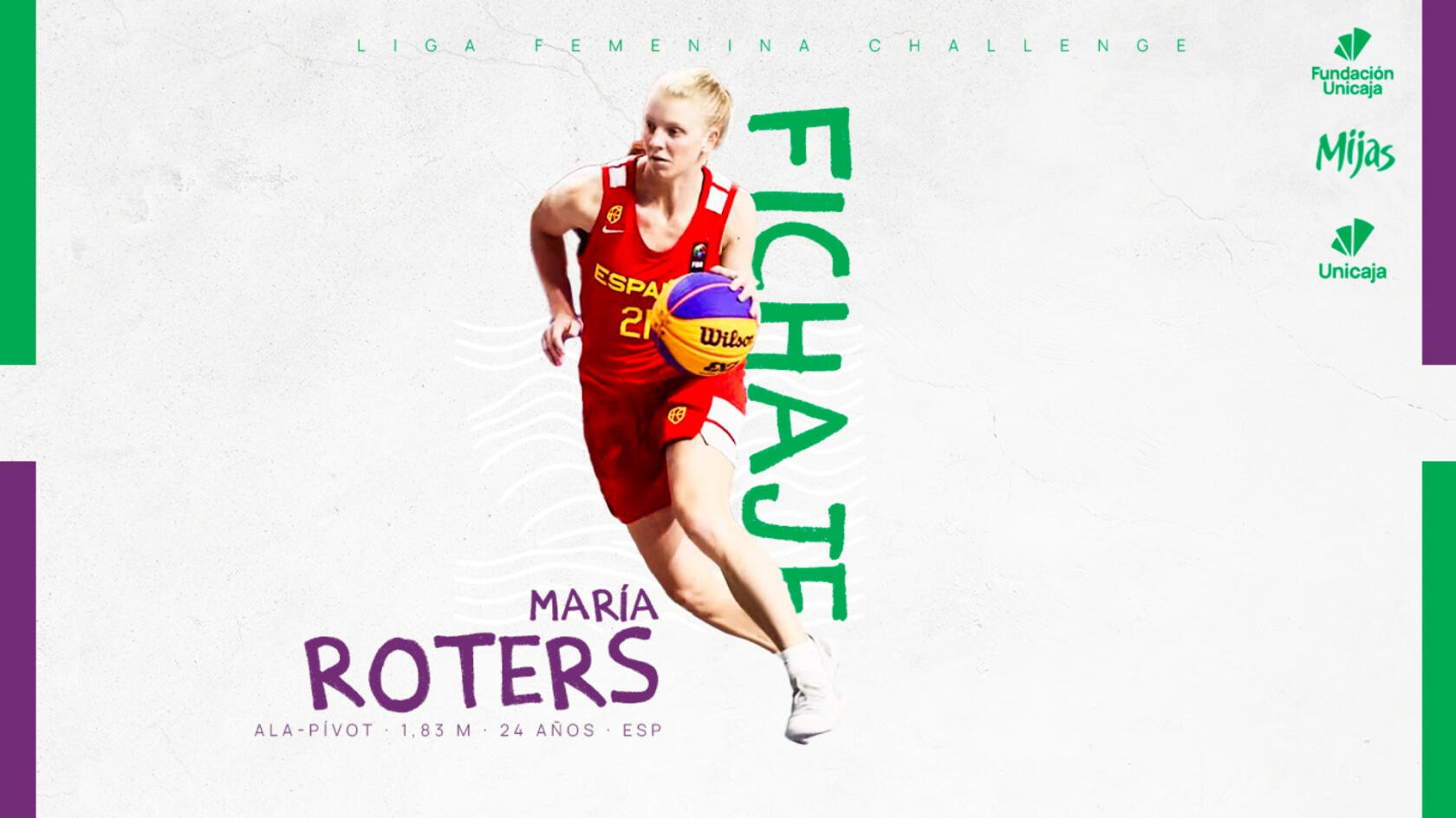 María Roters, versatility for Unicaja Mijas