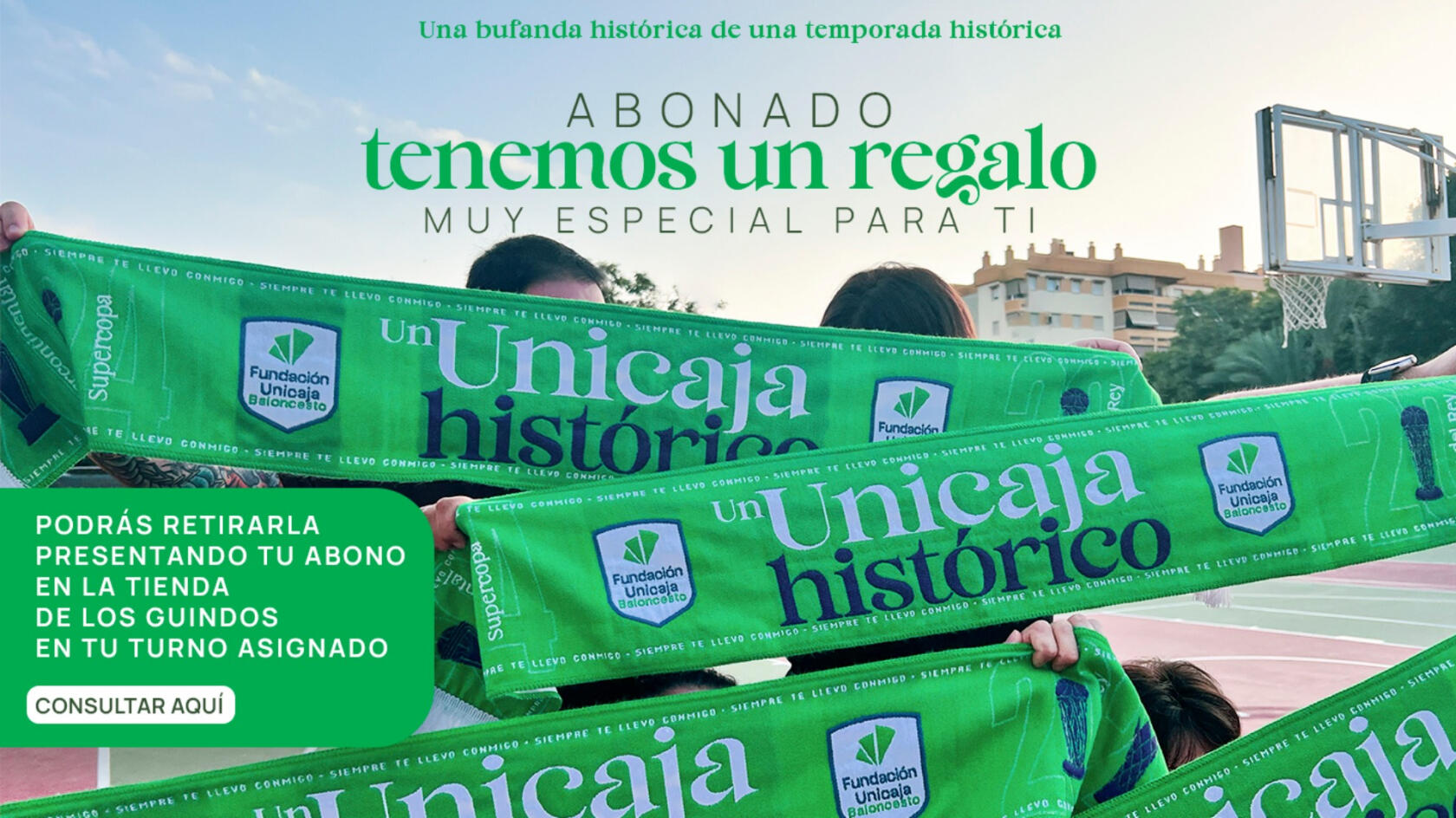 Una bufanda histórica para nuestros abonados