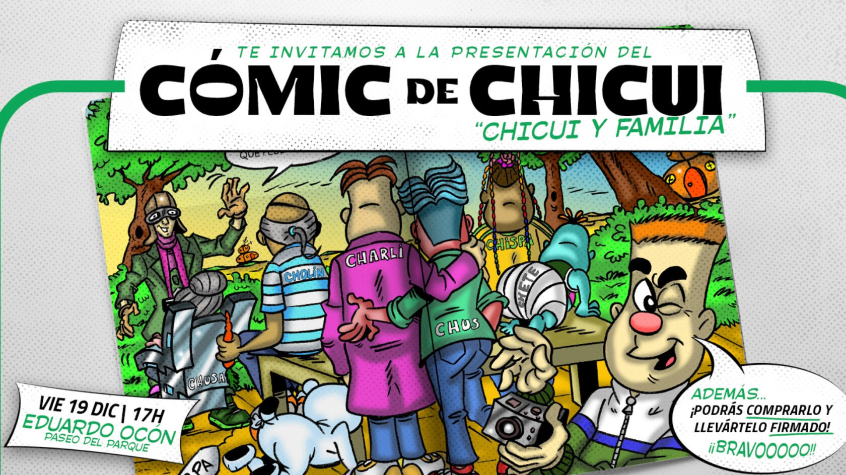 Chicui invites you to the presentation of his comic book!