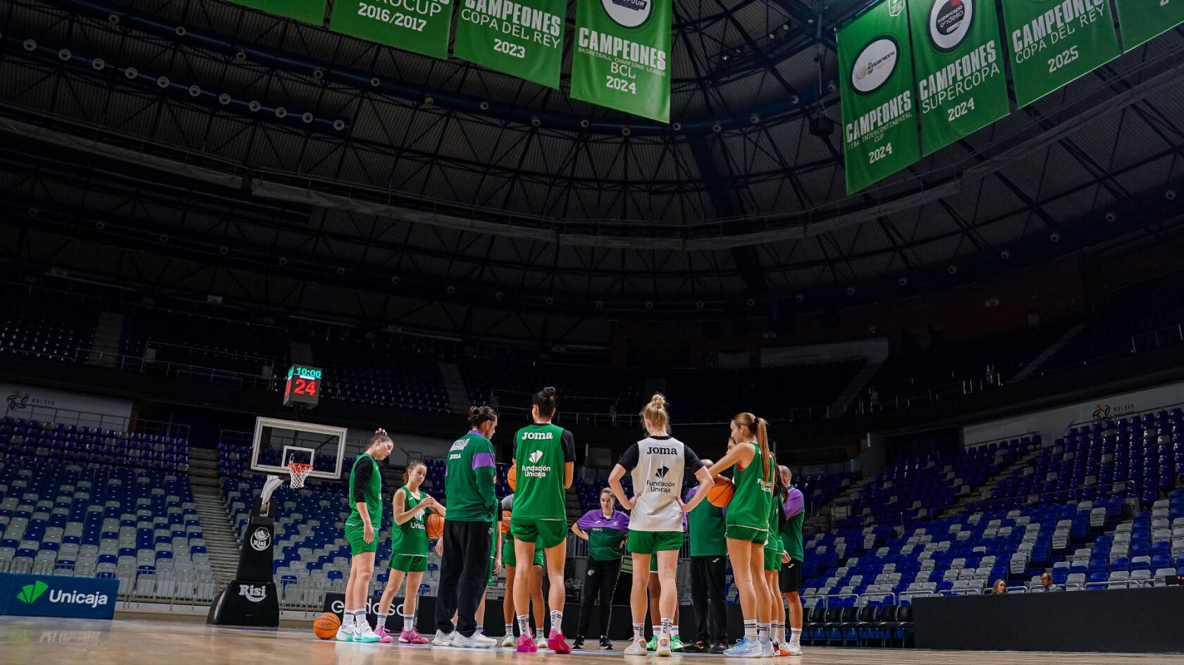 Big day at Carpena for an excited Unicaja Mijas
