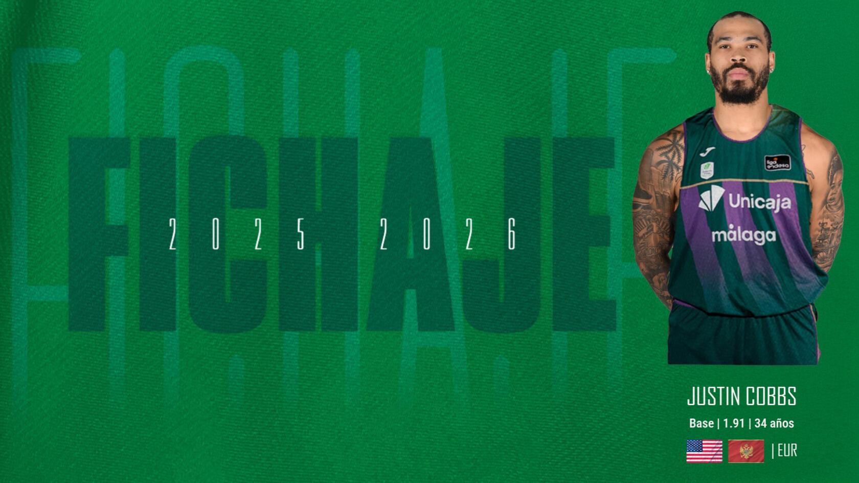 Unicaja signs Justin Cobbs