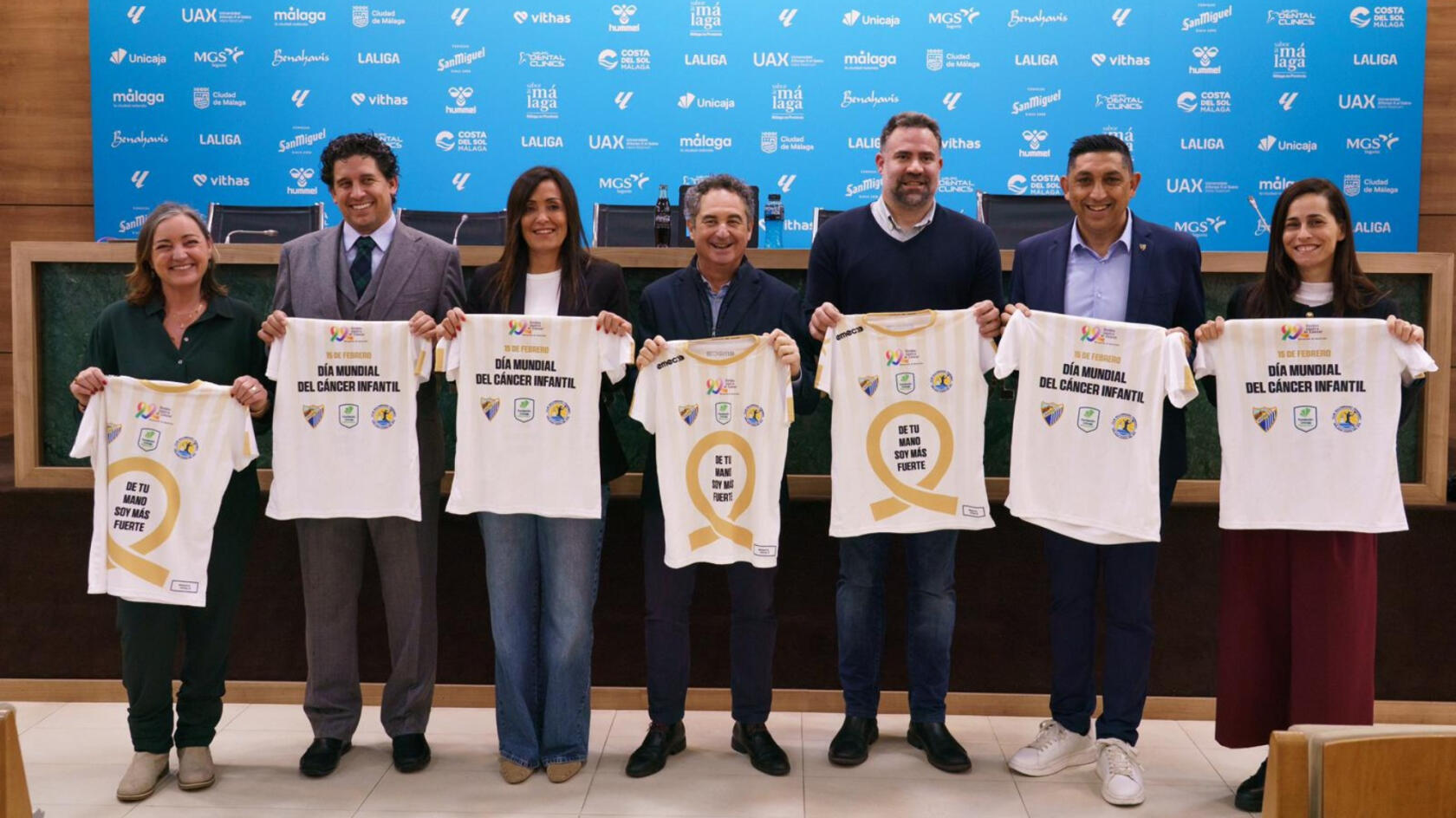 Malaga's sporting community unites for its most important match: defeating childhood cancer