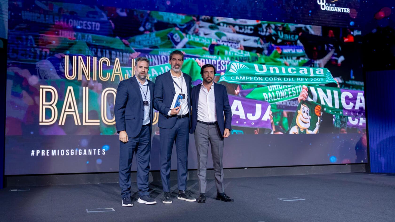 Unicaja Baloncesto receives the Gigantes Award for Best Fans