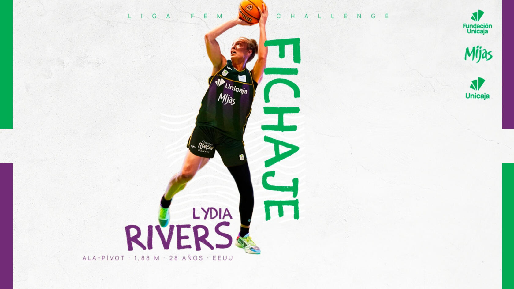 Lydia Rivers bolsters Unicaja Mijas' inside game