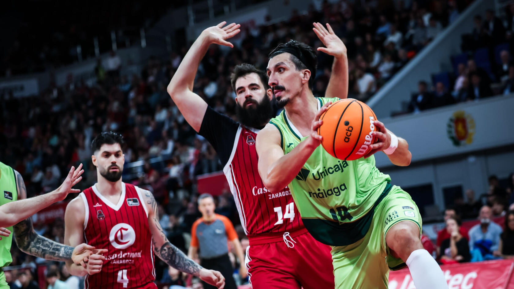 Unicaja returns to the Carpena arena a month later against Joan Plaza's Casademont Zaragoza