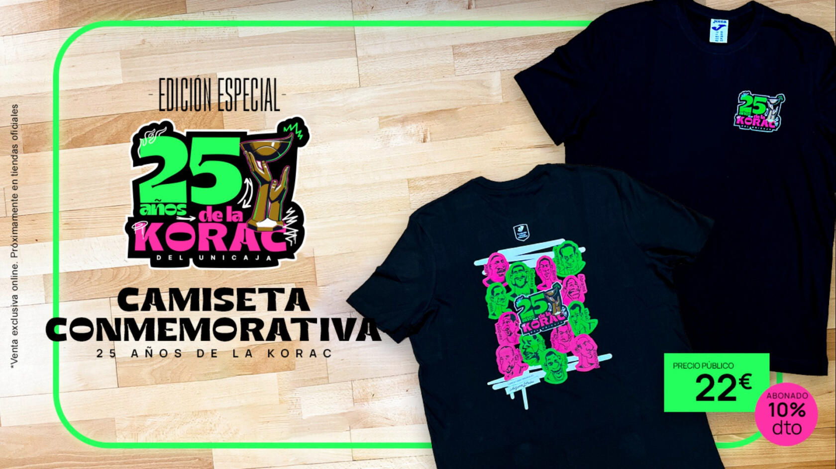 Hazte con tu camiseta conmemorativa de la Copa Korac