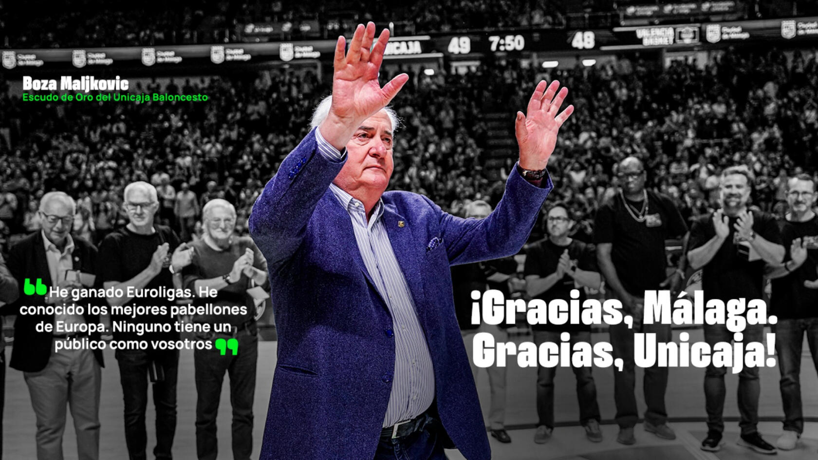 Open Letter from Bozidar Maljkovic to Unicaja