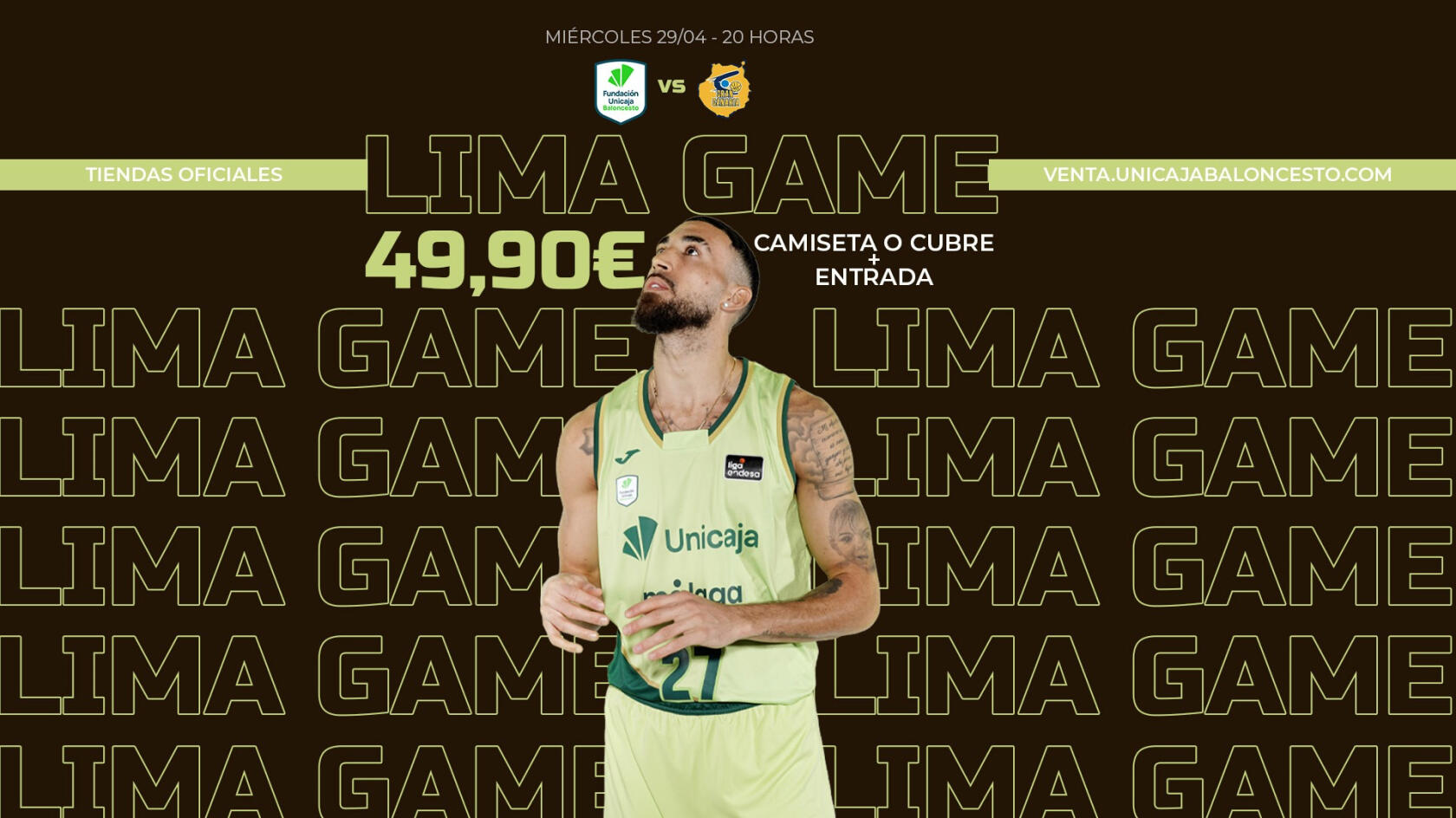 Come dressed in lime green for the game against Dreamland Gran Canaria!