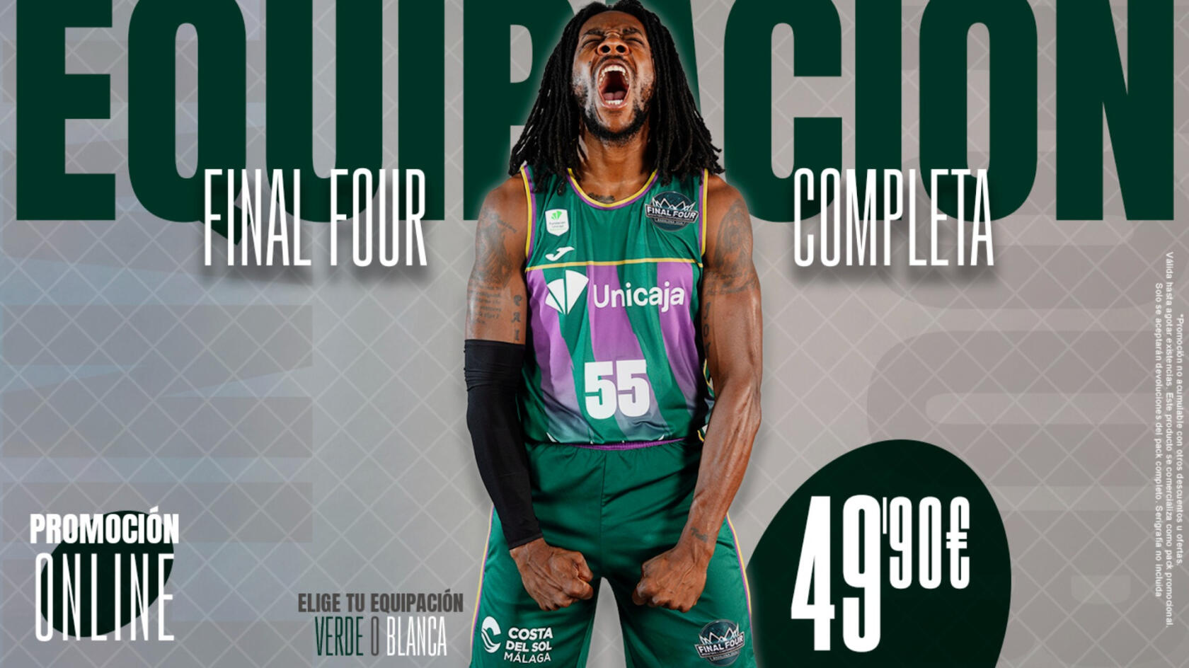 &iexcl;Equ&iacute;pate para la Final Four al mejor precio!