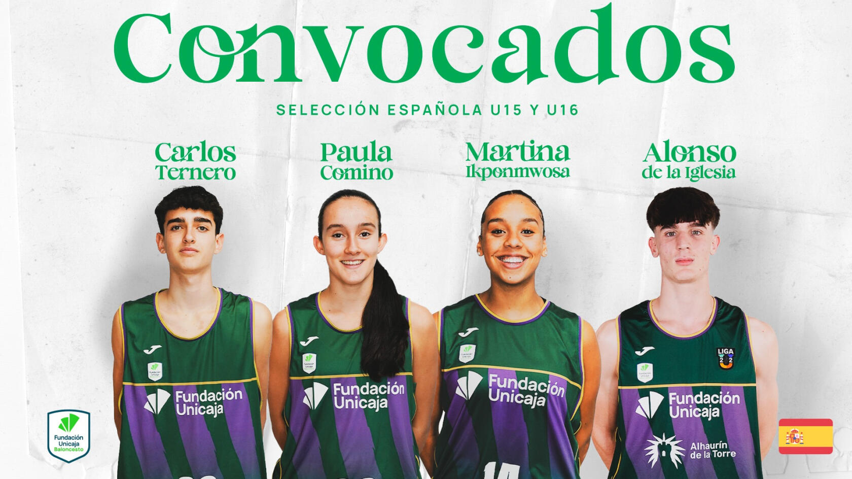 El Unicaja nutre a la Selecci&oacute;n U15 y U16