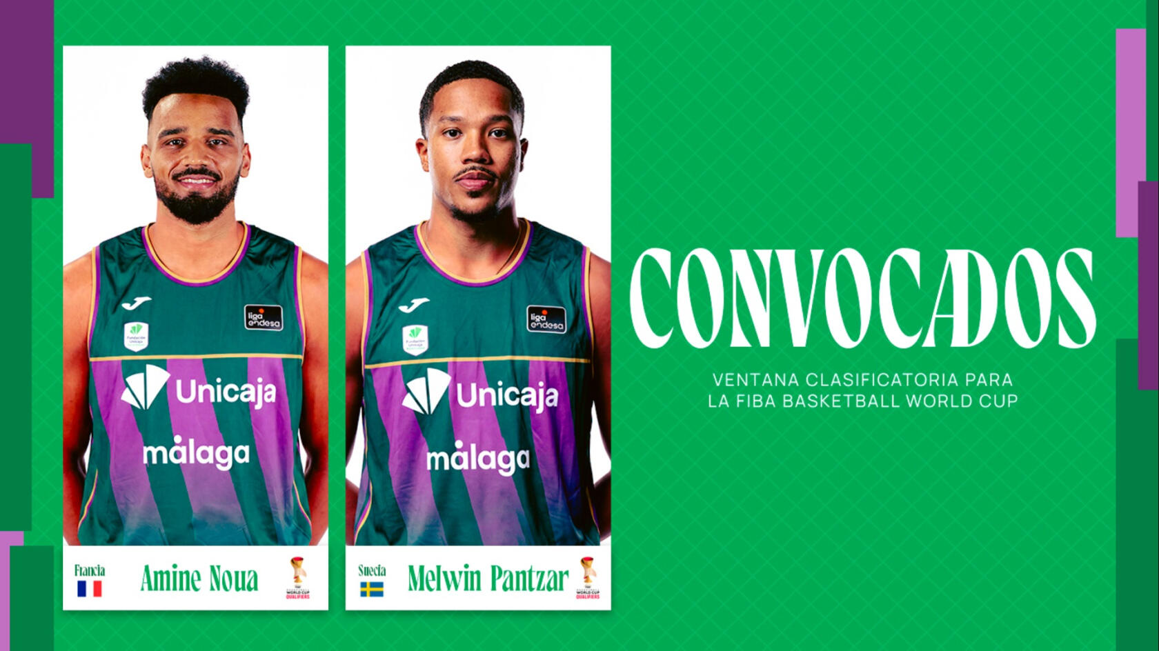Melwin Pantzar y Amine Noua, convocados tambi&eacute;n para la Ventana FIBA