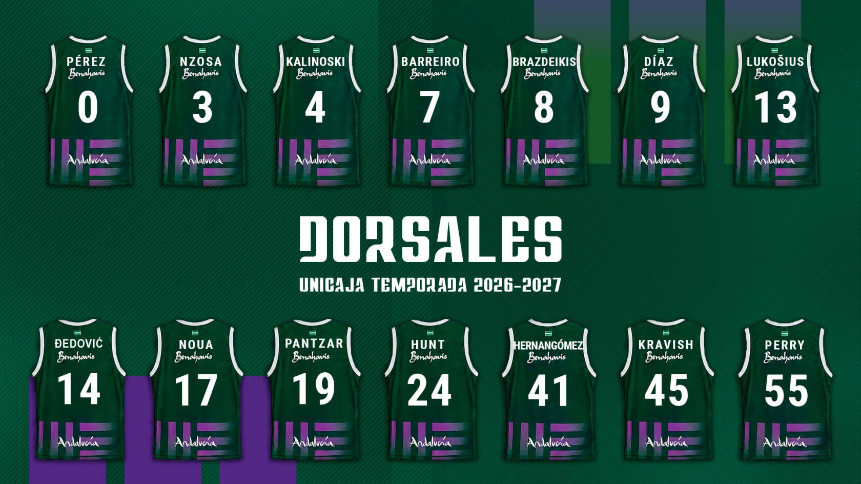 M&aacute;s que un n&uacute;mero, los dorsales del Unicaja