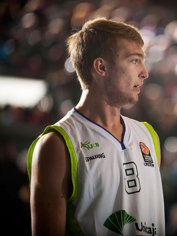 Domas Sabonis antes de un tiro libre