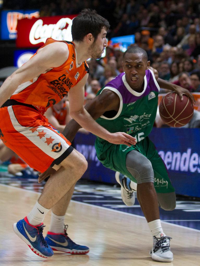 Jamar Smith ha sido el mejor del Unicaja ante el Valencia