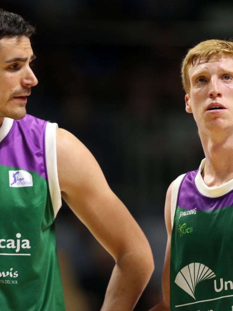 Carlos Suárez y Alberto Díaz, en un momento del partido