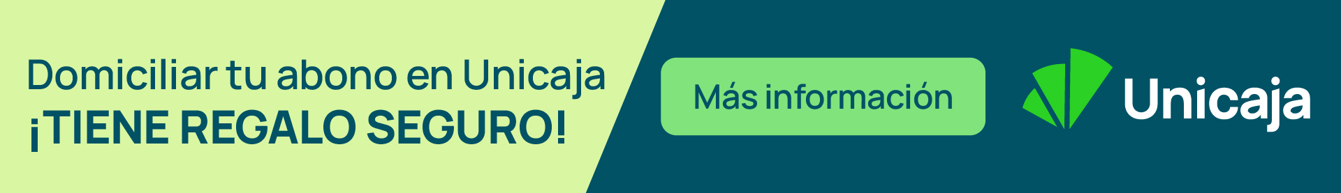 domiciliación con Unicaja Banco